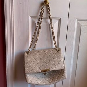 Forever 21 leather gold-chained purse